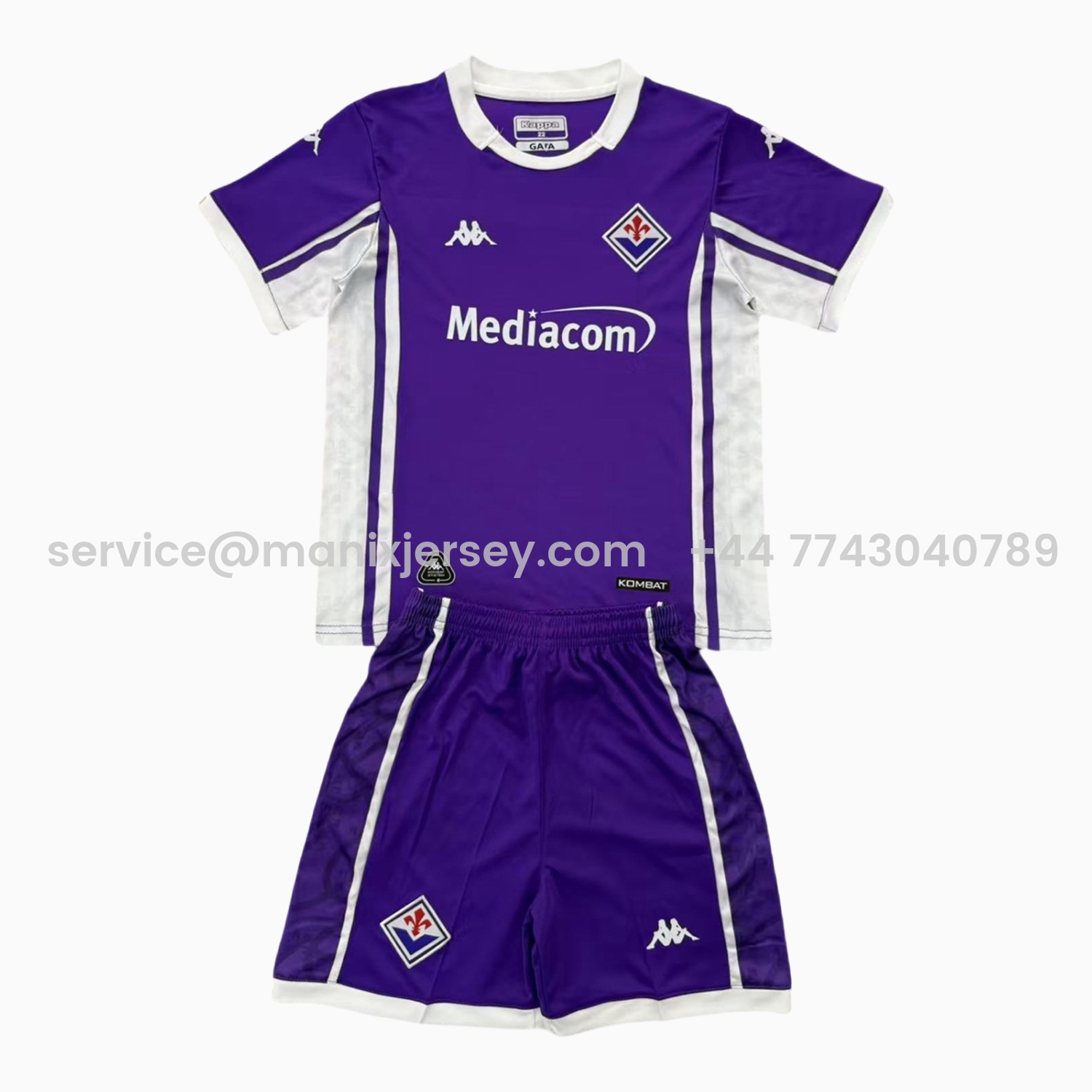 ManixJersey.com | Fiorentina 25-26 Home Men's Adult Jersey Set - Fans Version -Customize Name, Number and Patch | Worldwide Shipping