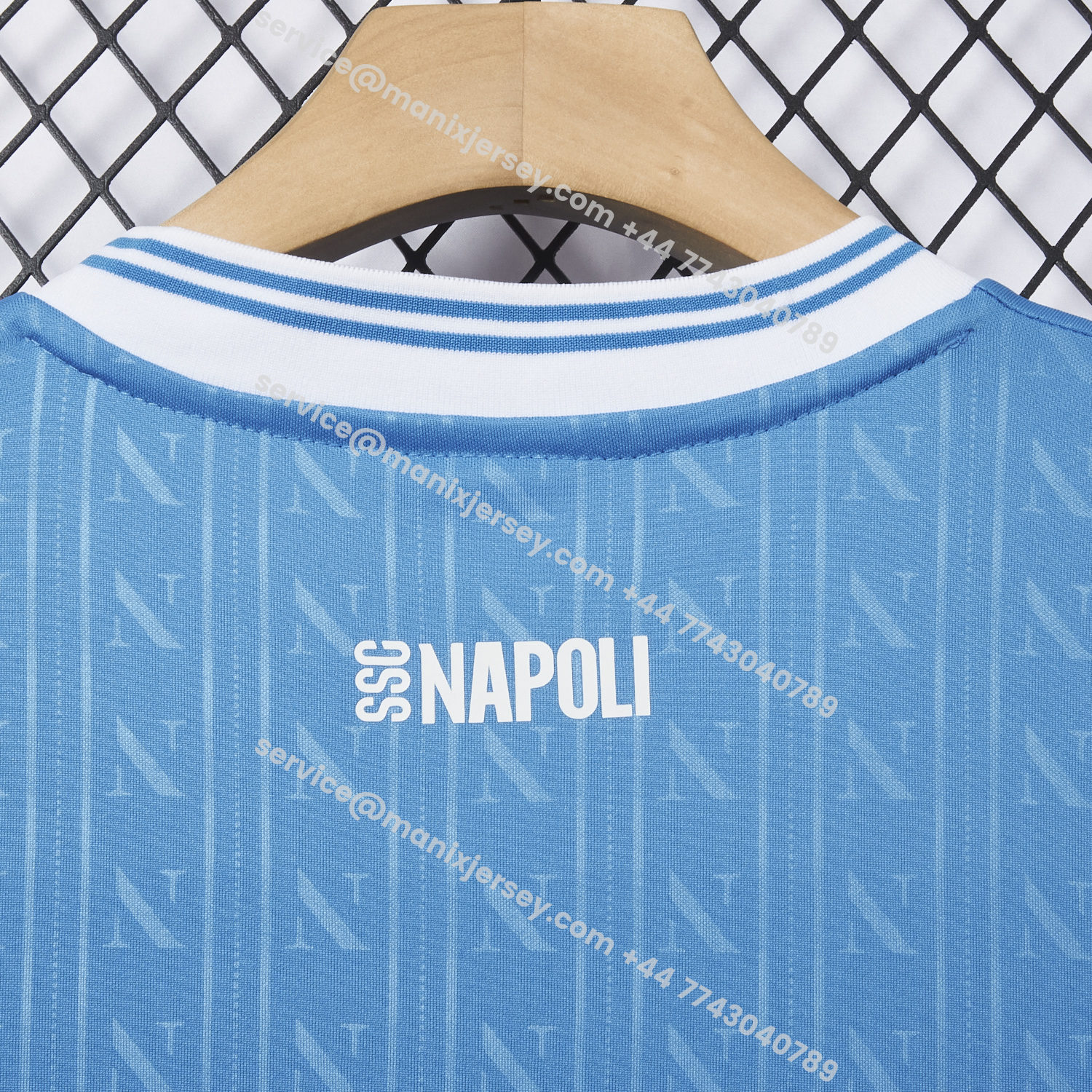 ManixJersey.com | Napoli 25-26 European Home Blue Jersey - Fans Version -Customize Name, Number and Patch | Worldwide Shipping