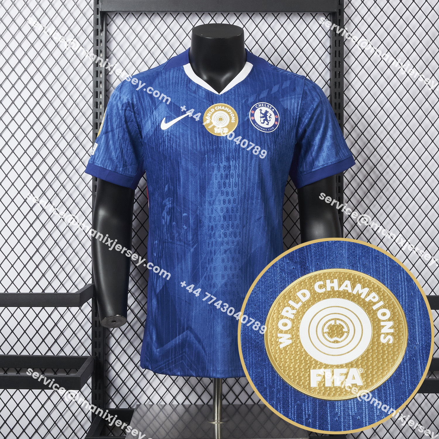 ManixJersey.com | C.H.E.L.S.E.A 25-26 Home Unsponsored Club World Cup Winner Jersey - Player Version -Customize Name, Number and Patch | Worldwide Shipping