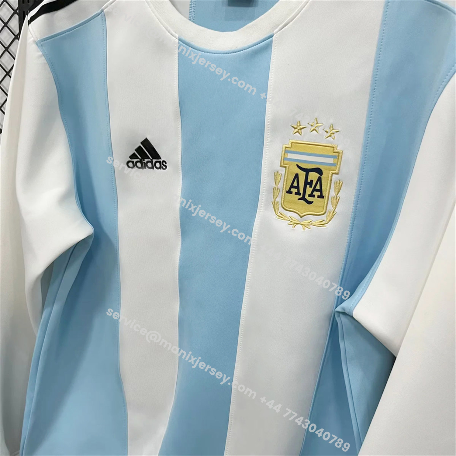 ManixJersey.com | Argentina 25-26 Home Unisex Pullover Hoodie -Customize Name, Number and Patch | Worldwide Shipping