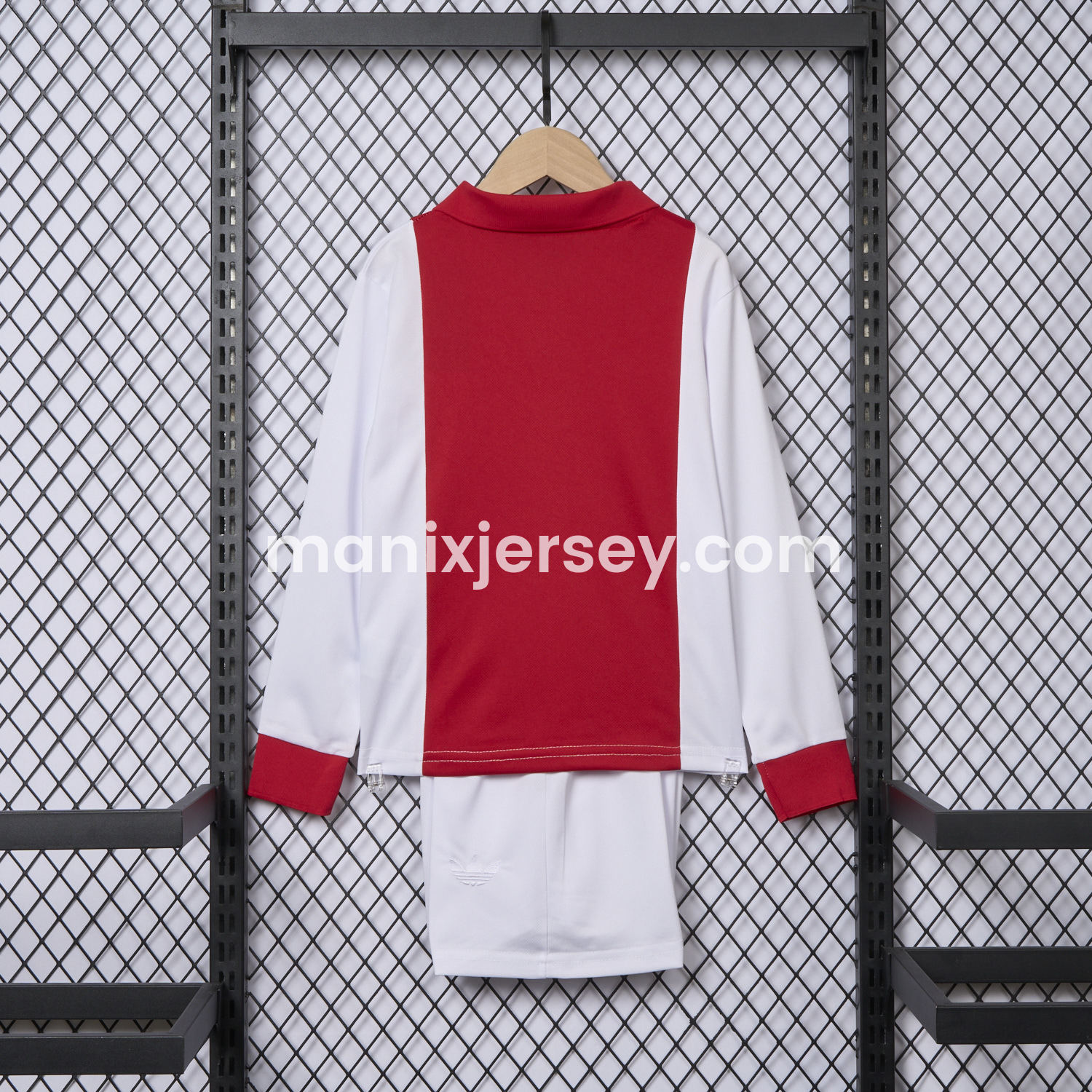 ManixJersey.com | Ajax 2025 125-Year Anniversary Long Sleeve Kids Kit -Customize Name, Number and Patch | Worldwide Shipping