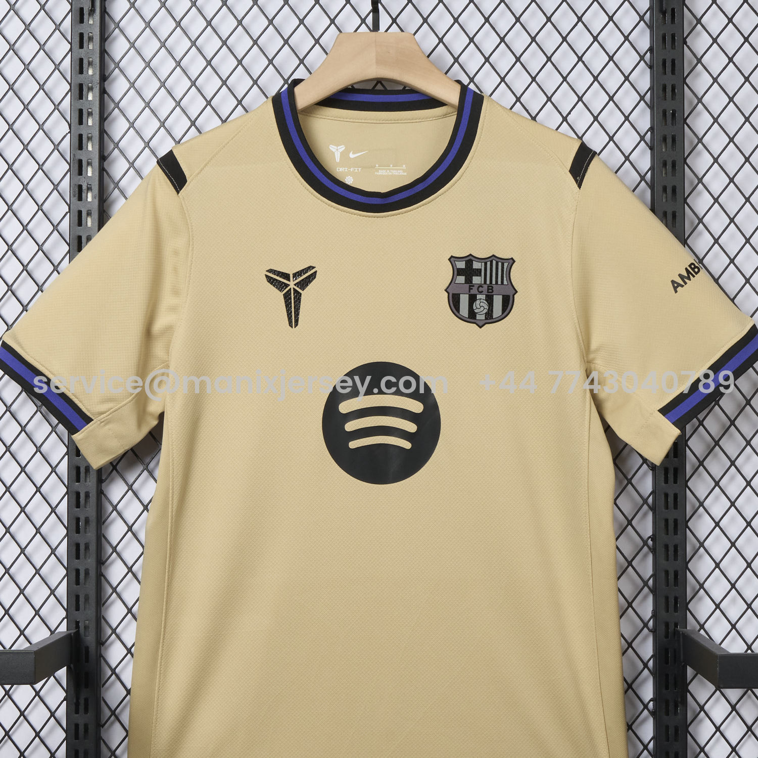 ManixJersey.com | Barcelona 25-26 Away Jersey - Fans Version -Customize Name, Number and Patch | Worldwide Shipping