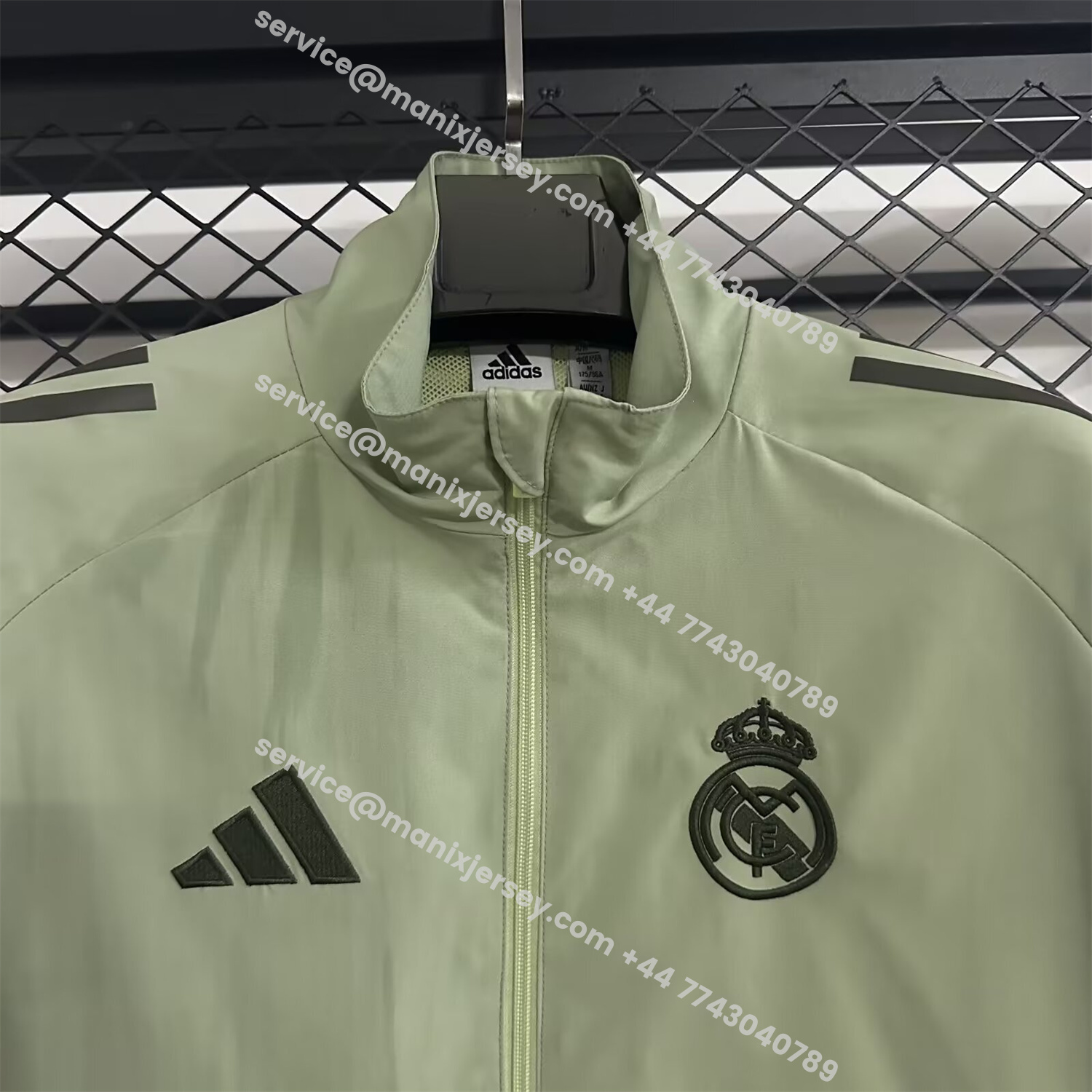 ManixJersey.com | Real Madrid 25-26 Training Windbreaker Jacket - Yellow -Customize Name, Number and Patch | Worldwide Shipping