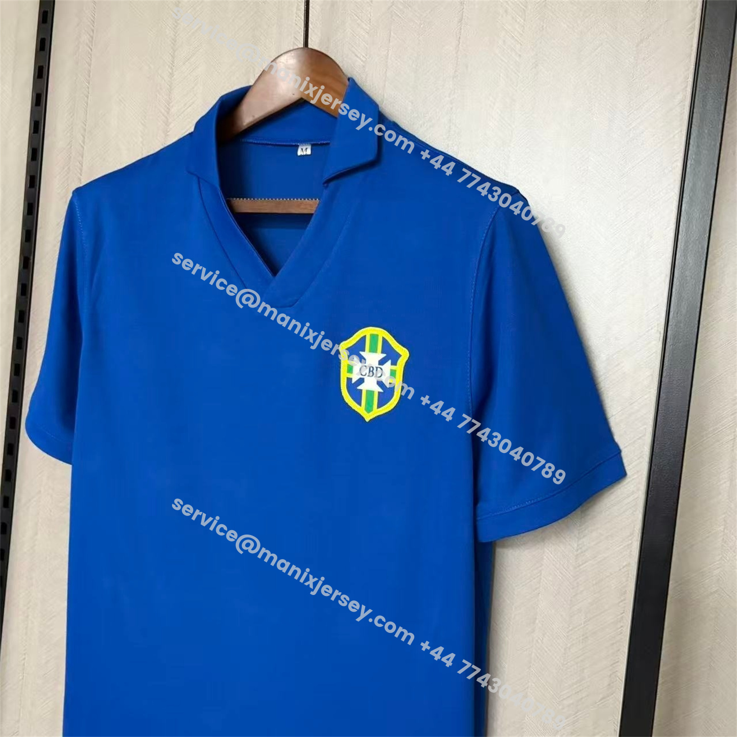 ManixJersey.com | Retro Brazil 1958 Away Jersey -Customize Name, Number and Patch | Worldwide Shipping