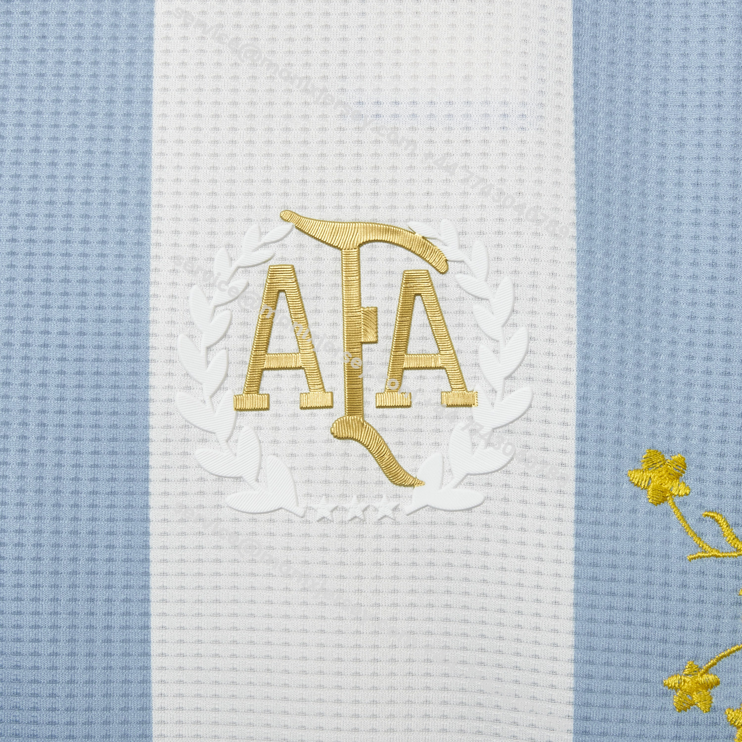 ManixJersey.com | 【Embroidered Flower Version】Argentina 25-26 50th Anniversary Jersey - Player Version -Customize Name, Number and Patch | Worldwide Shipping