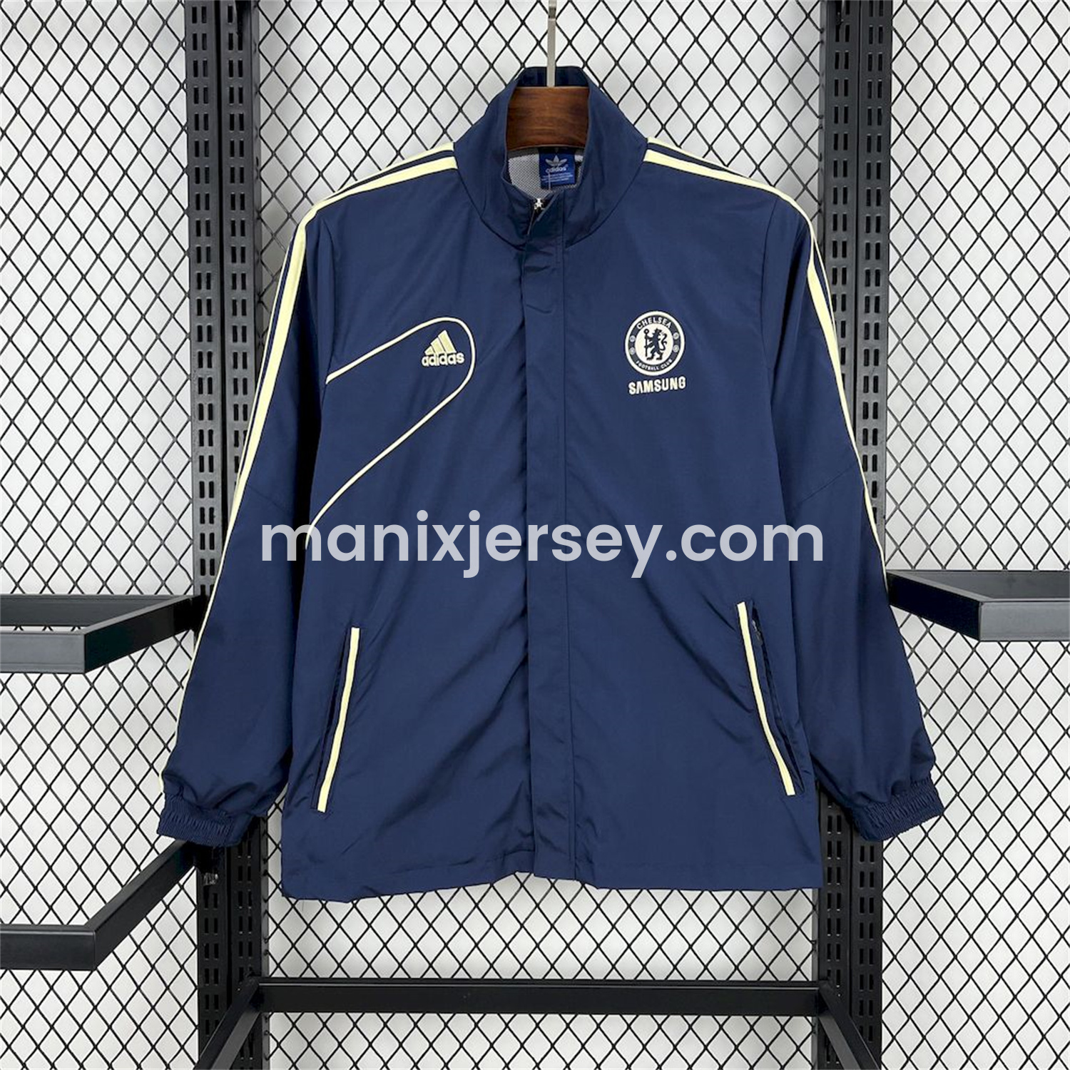 ManixJersey.com | Retro C.H.E.L.S.E.A 2012-13 Player Windbreaker - Blue -Customize Name, Number and Patch | Worldwide Shipping
