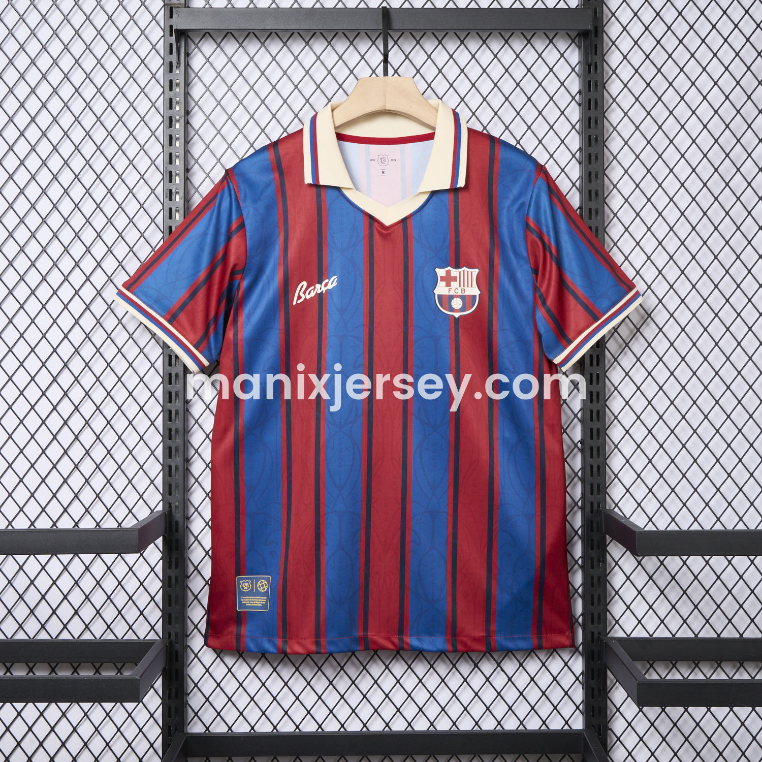 ManixJersey.com | Barcelona 25-26 Retro Style Jersey - Fans Version -Customize Name, Number and Patch | Worldwide Shipping