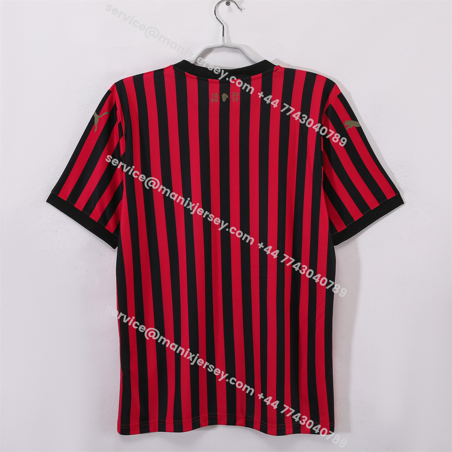 ManixJersey.com | Retro AC Milan 2019 120th Anniversary Home Jersey -Customize Name, Number and Patch | Worldwide Shipping