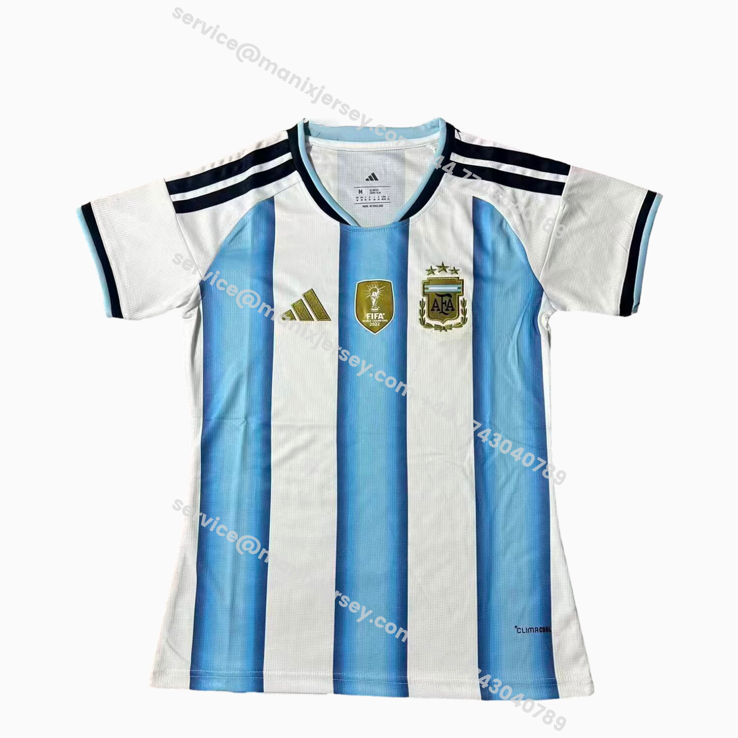 ManixJersey.com | Women's Argentina 2026 Home Jersey -Customize Name, Number and Patch | Worldwide Shipping