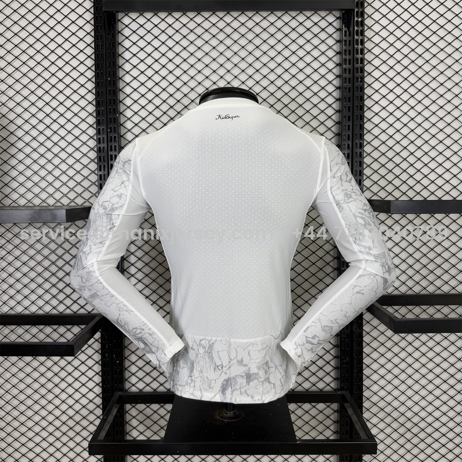 ManixJersey.com | Manchester City 25-26 KidSuper White Long Sleeves Jersey - Player Version -Customize Name, Number and Patch | Worldwide Shipping