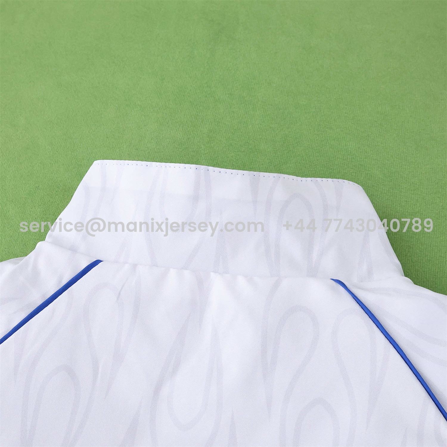 ManixJersey.com | Retro Japan 1998 Throwback Double Sided Reversible Windbreaker - White & Blue -Customize Name, Number and Patch | Worldwide Shipping