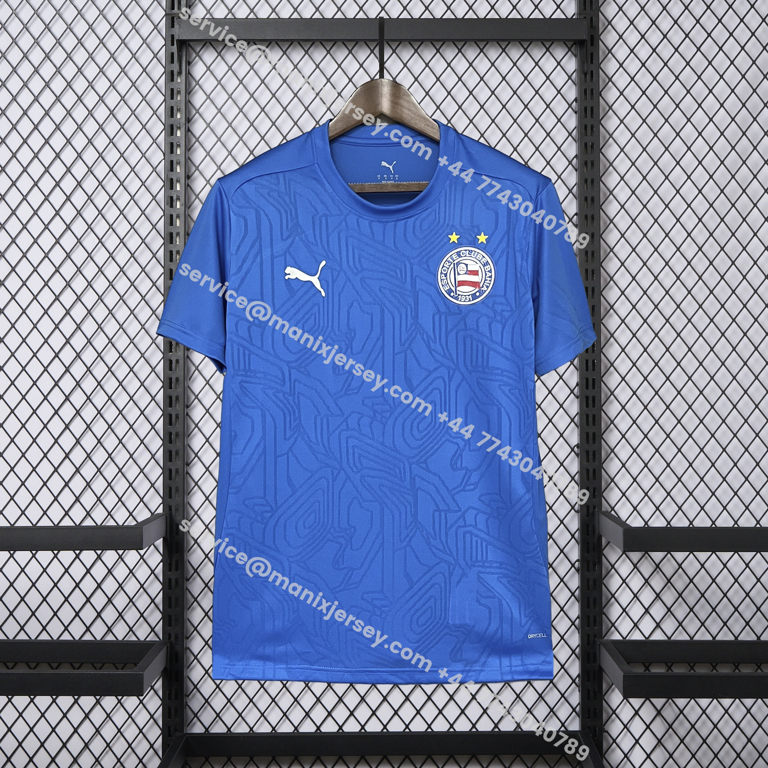 ManixJersey.com | Bahia 25-26 Blue Training Jersey - Fans Version -Customize Name, Number and Patch | Worldwide Shipping