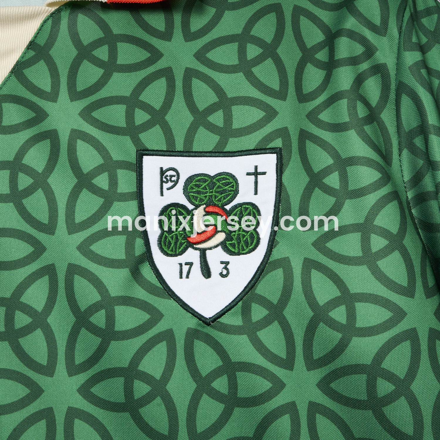 ManixJersey.com | Ireland 2025 St. Patrick's Day Green Jersey - Fans Version -Customize Name, Number and Patch | Worldwide Shipping
