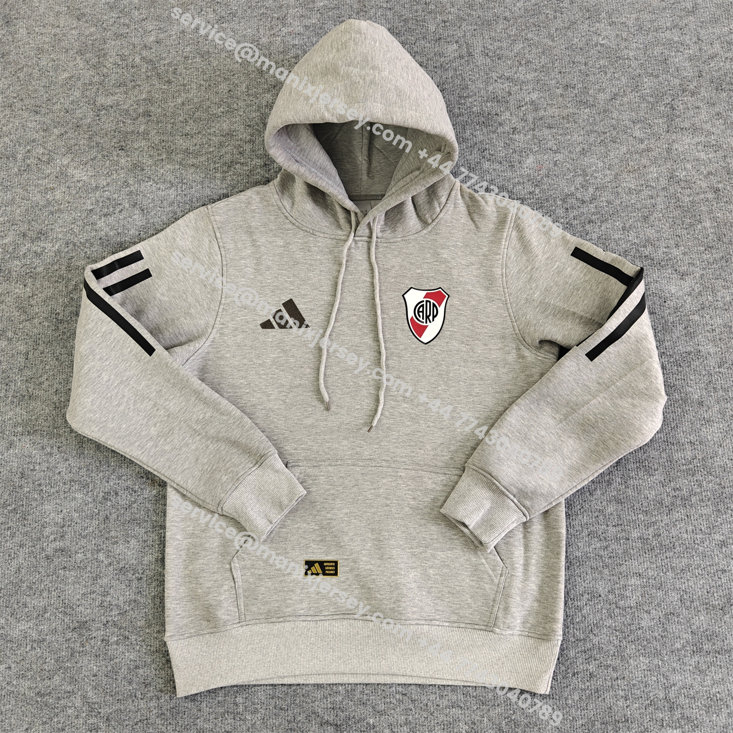 ManixJersey.com | River Plate 25-26 Home Unisex Pullover Hoodie -Customize Name, Number and Patch | Worldwide Shipping