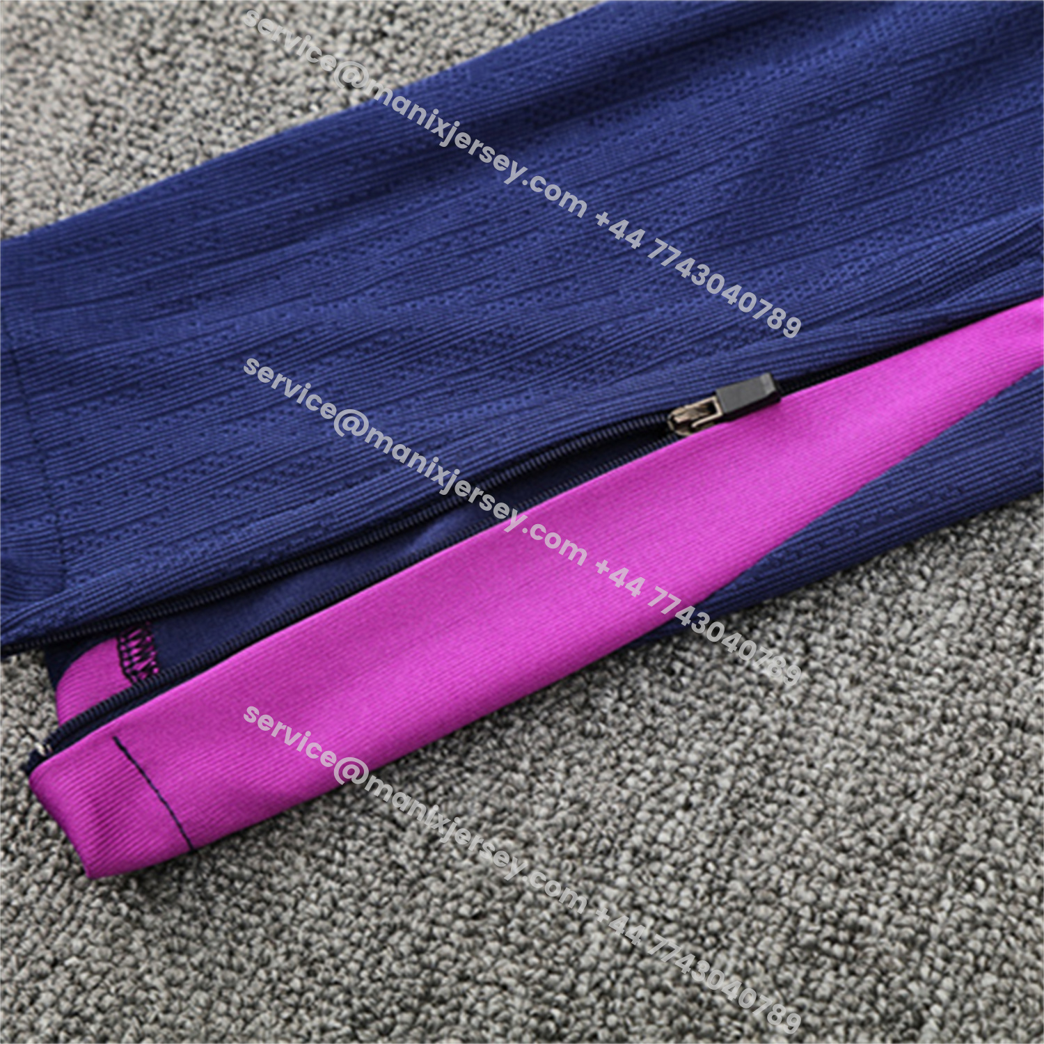 ManixJersey.com | Barcelona 25-26 Long Sleeve Training Set - Royal Blue Top Yellow Sponsor & Royal Blue Pants -Customize Name, Number and Patch | Worldwide Shipping