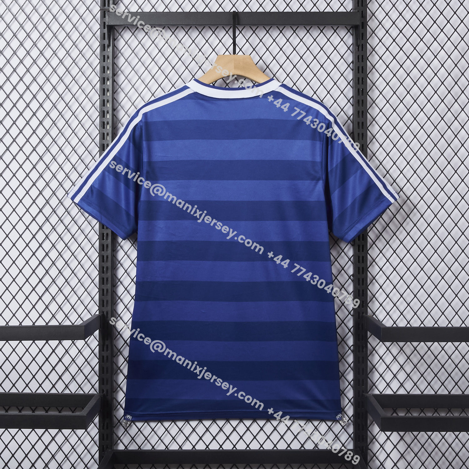 ManixJersey.com | Retro Hamburger SV 1986-87 Away Blue Jersey -Customize Name, Number and Patch | Worldwide Shipping
