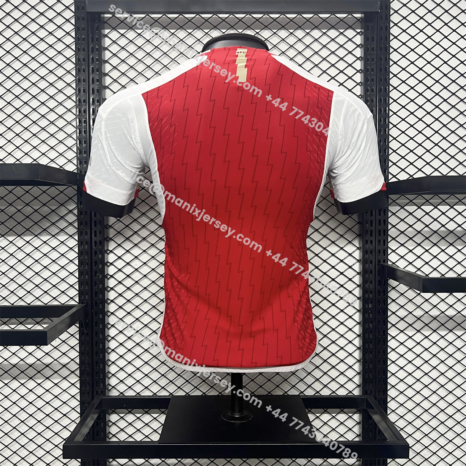 ManixJersey.com | Retro Arsenal 2023-24 Home Red Jersey - Player Version -Customize Name, Number and Patch | Worldwide Shipping