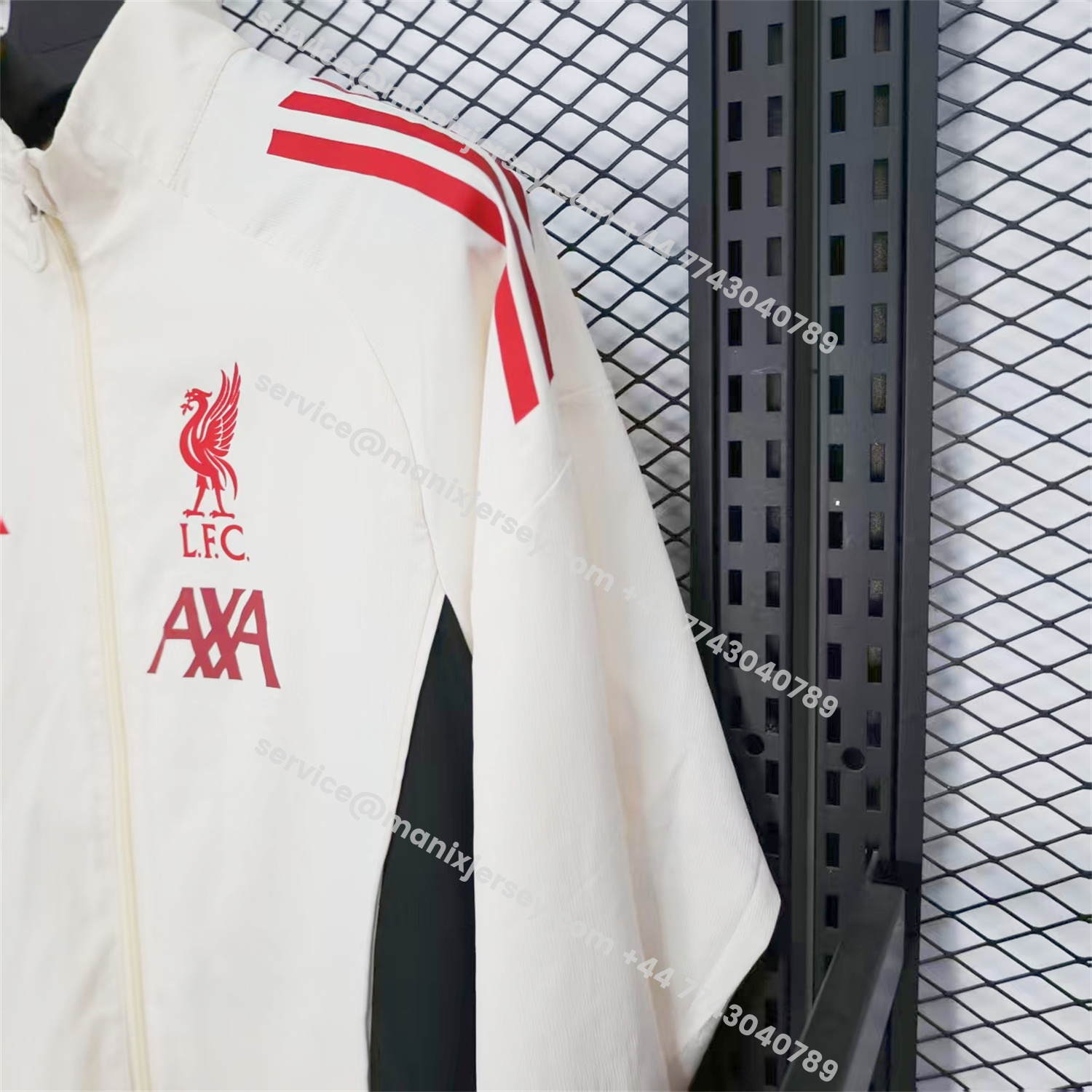 ManixJersey.com | Liver.pool 25-26 White Windbreaker Jacket - Deep Green -Customize Name, Number and Patch | Worldwide Shipping