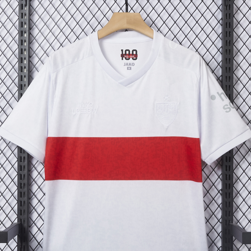 ManixJersey.com | 【Embroidered Team Badge】Stuttgart 25-26 100th Anniversary Jersey - Fans Version -Customize Name, Number and Patch | Worldwide Shipping