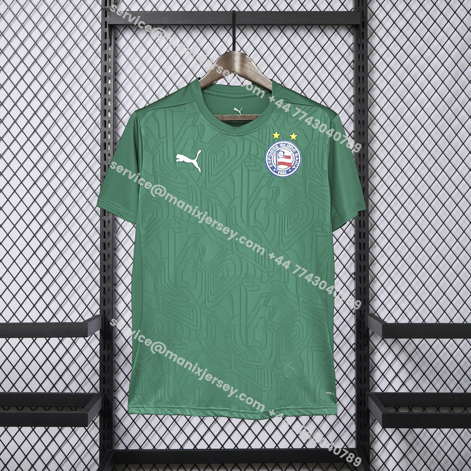 ManixJersey.com | Bahia 25-26 Green Training Jersey - Fans Version -Customize Name, Number and Patch | Worldwide Shipping