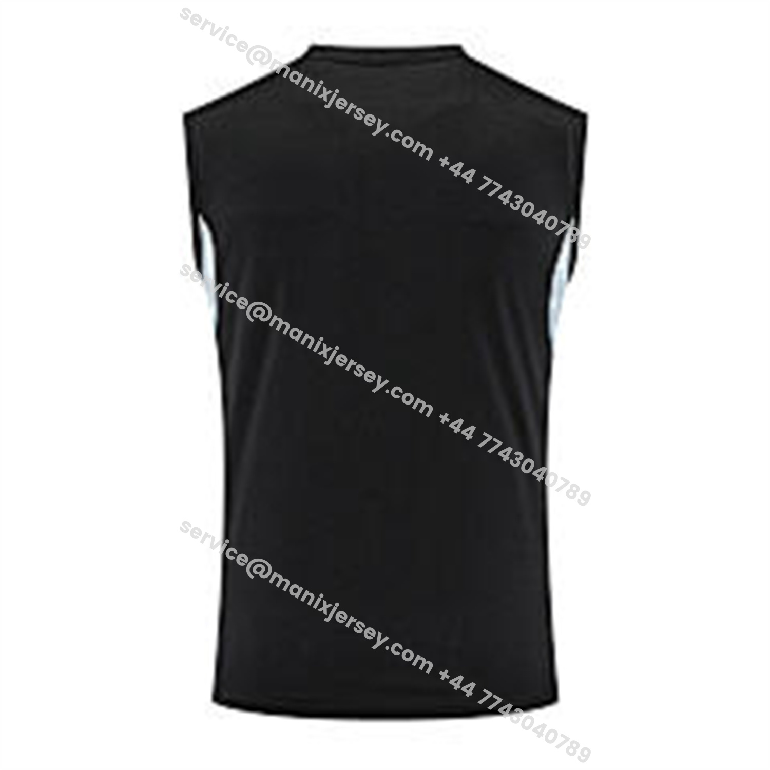 ManixJersey.com | INT M.A.M 25-26 Vest Training Set - Black And Light Grey Vest & Black Shorts -Customize Name, Number and Patch | Worldwide Shipping