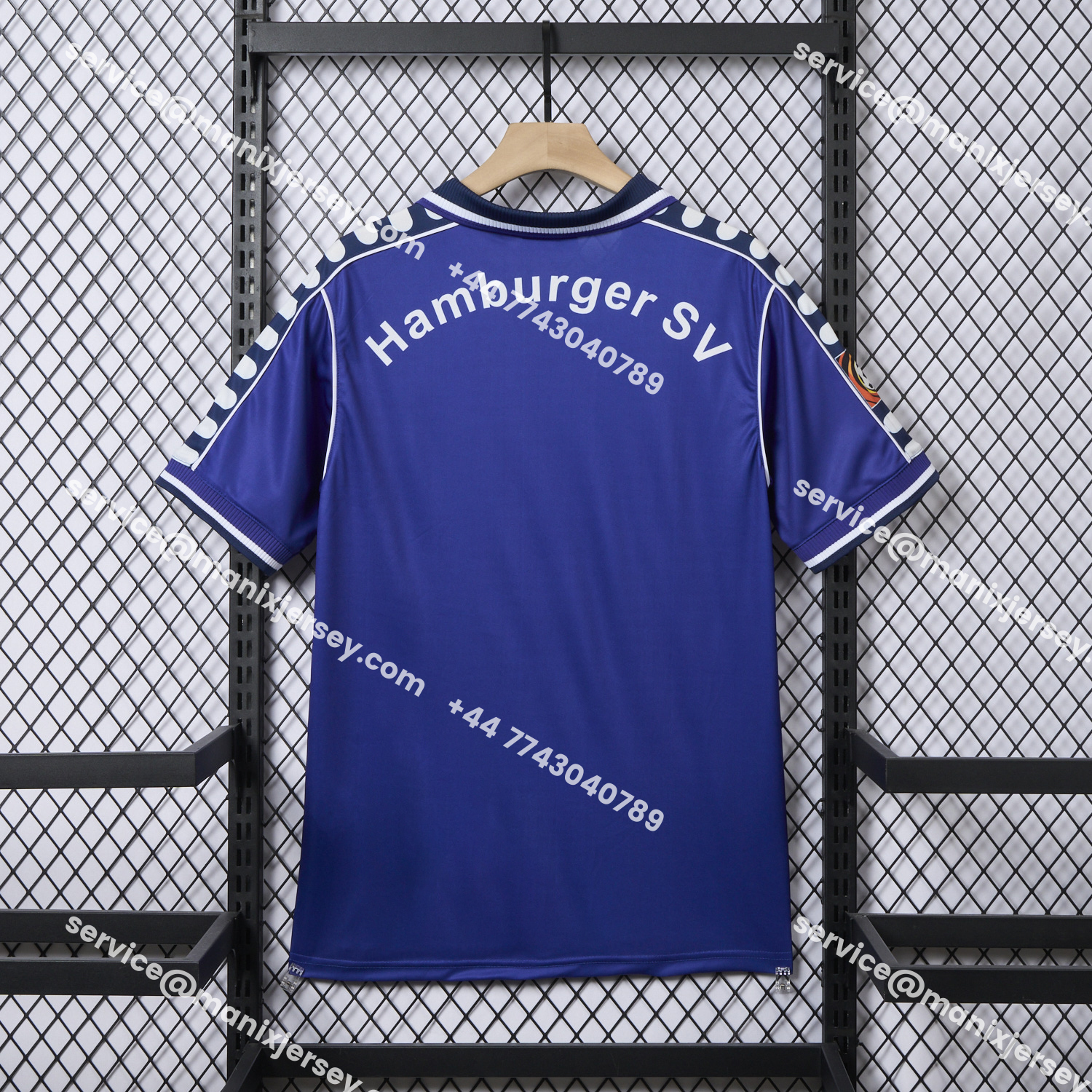ManixJersey.com | Retro Hamburger SV 2000-01 Away Blue Jersey -Customize Name, Number and Patch | Worldwide Shipping