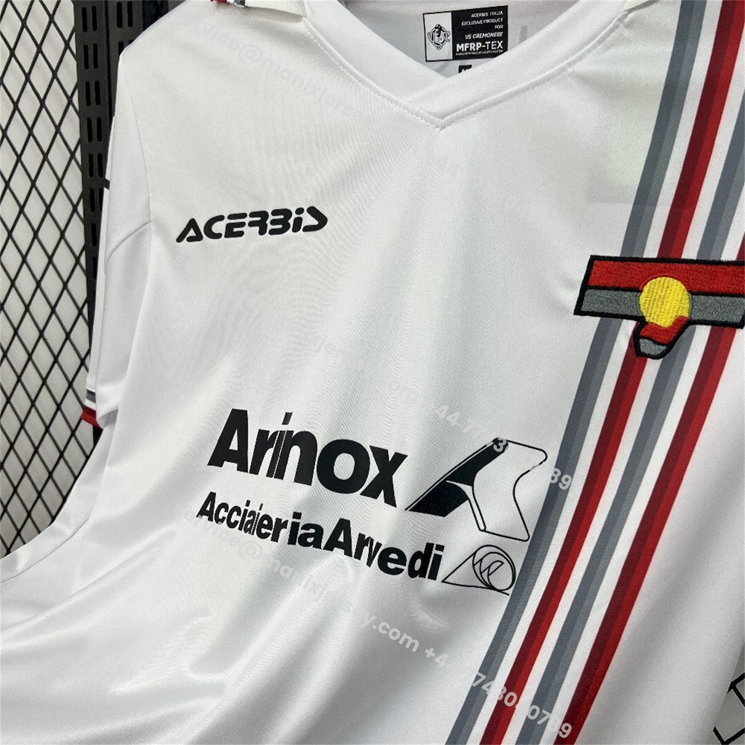 ManixJersey.com | Cremonese 25-26 Away White Jersey - Fans Version -Customize Name, Number and Patch | Worldwide Shipping