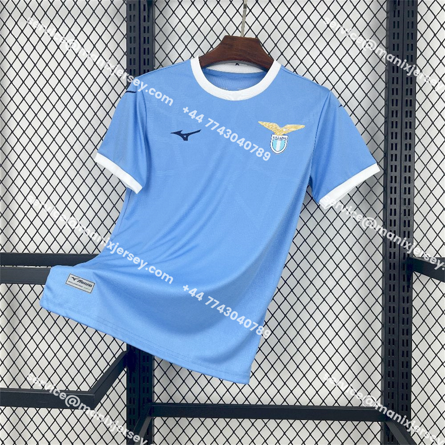 ManixJersey.com | Lazio 25-26 Home Jersey - Fans Version -Customize Name, Number and Patch | Worldwide Shipping