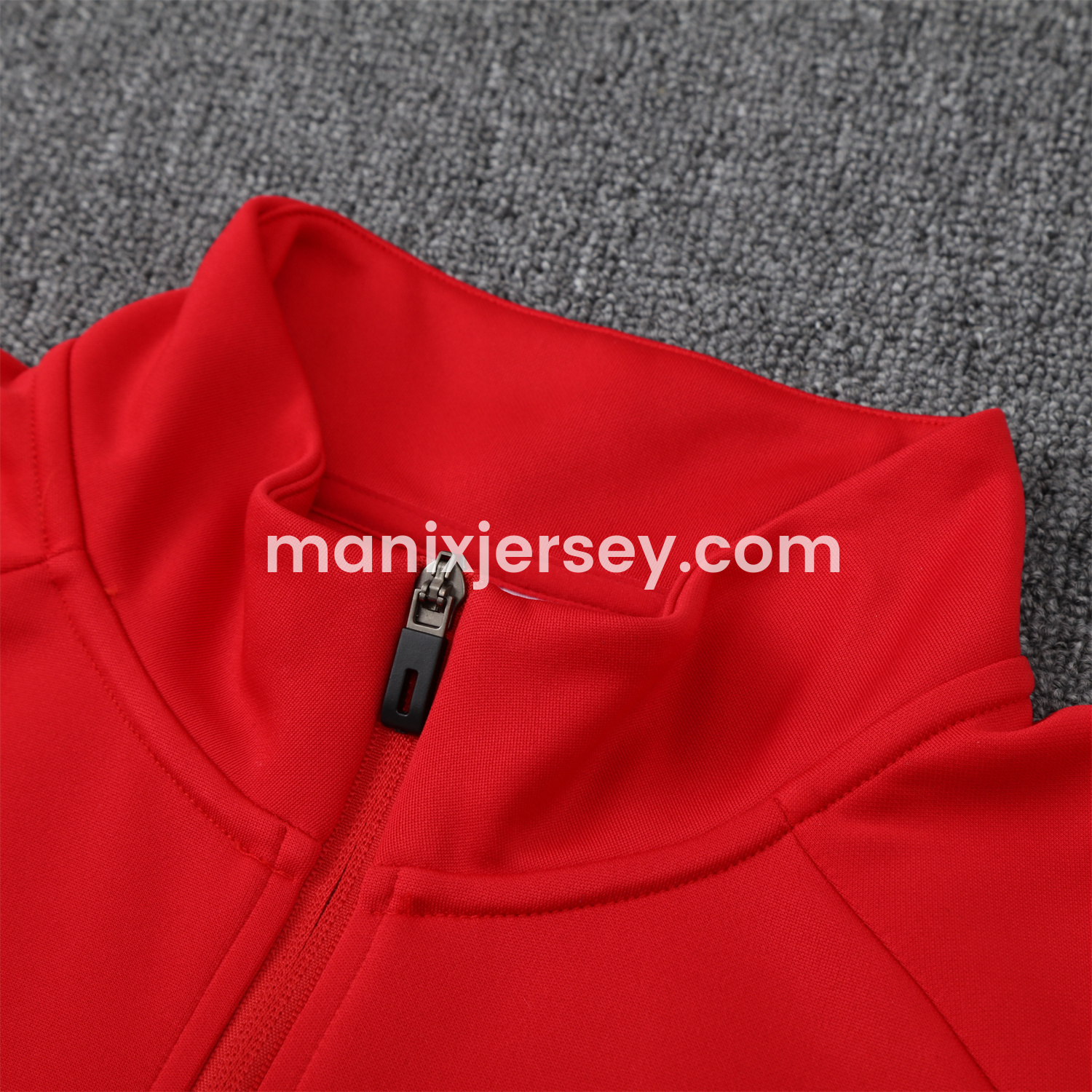 ManixJersey.com | River Plate 25-26 Terrace Jacket Training Tracksuit - Red Jackets & Black Pants -Customize Name, Number and Patch | Worldwide Shipping