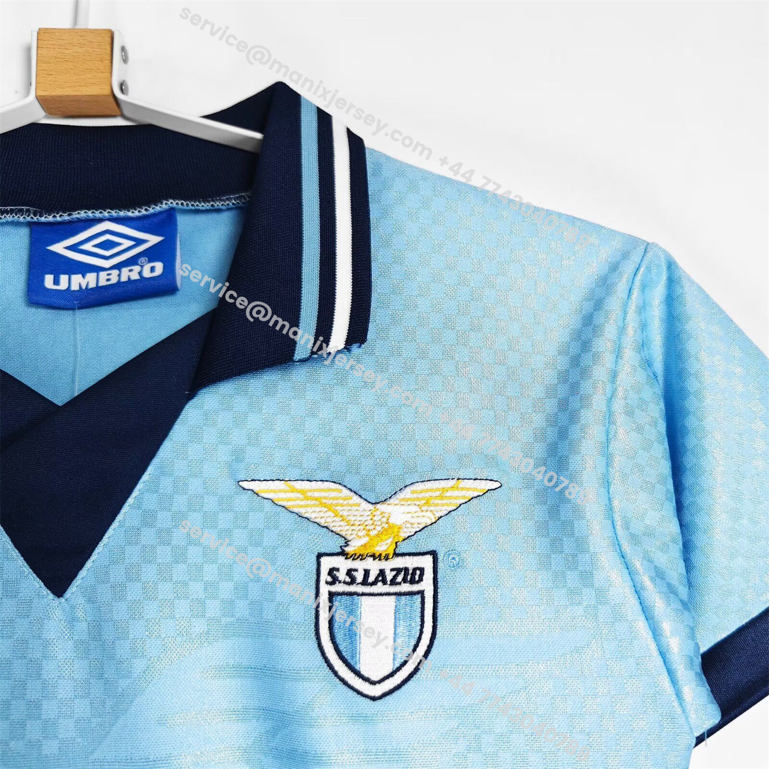 ManixJersey.com | Retro Lazio 1996-97 Home Kids Kit -Customize Name, Number and Patch | Worldwide Shipping