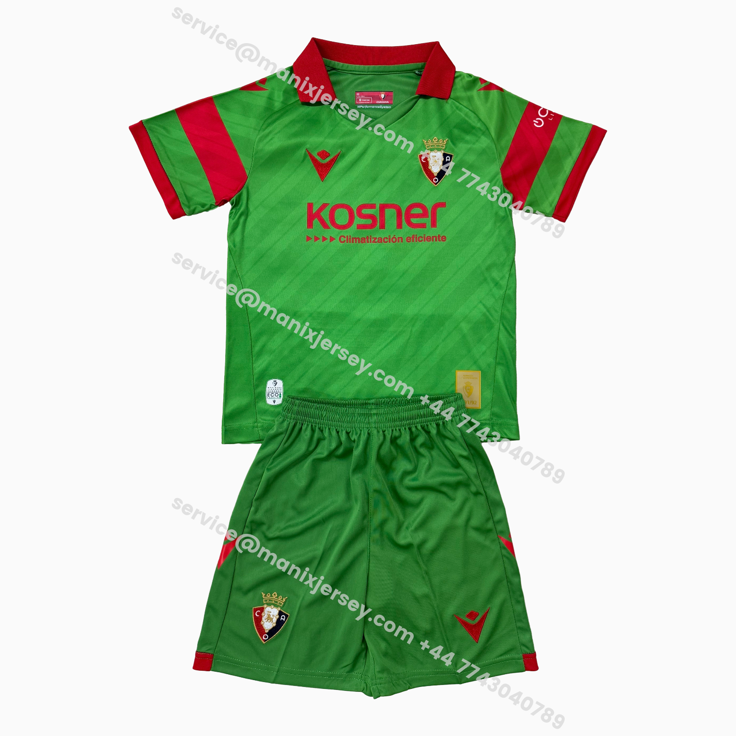 ManixJersey.com | Osasuna 25-26 Away Kids Kit -Customize Name, Number and Patch | Worldwide Shipping