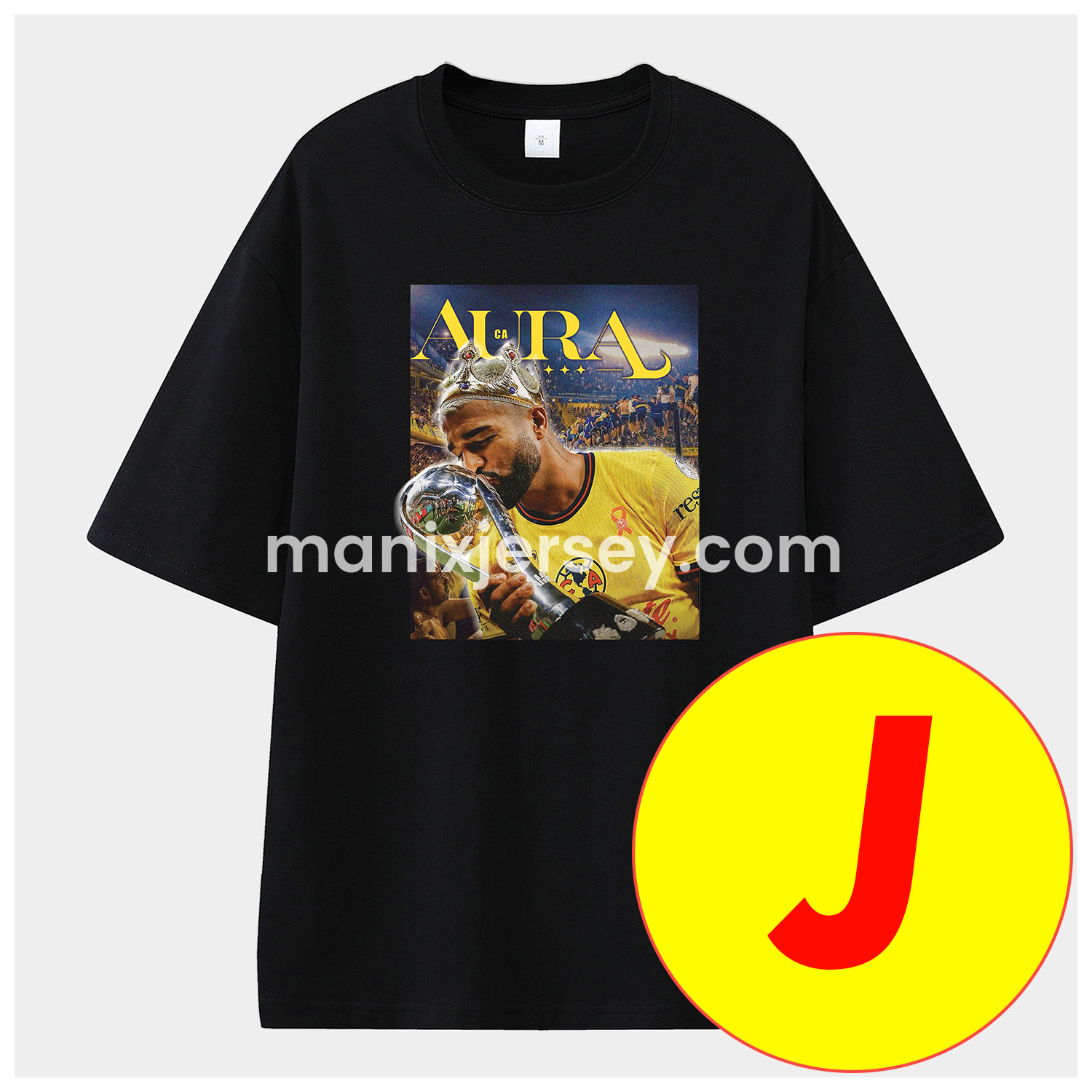 ManixJersey.com | Club América Triple Championship Unisex Pure Cotton T-shirt -Customize Name, Number and Patch | Worldwide Shipping