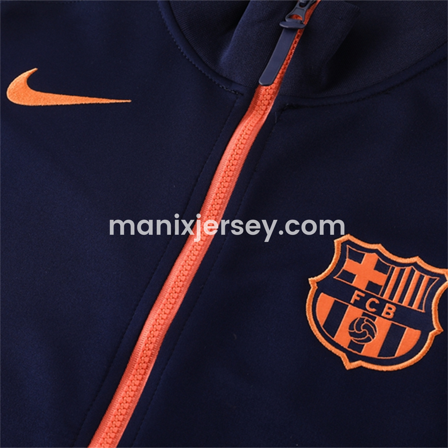ManixJersey.com | Barcelona 25-26 Jacket Training Tracksuit - Royal Blue top & Royal Blue Pants -Customize Name, Number and Patch | Worldwide Shipping