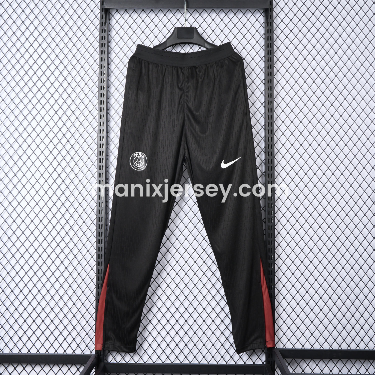 ManixJersey.com | Paris Saint-Germain PSG 24-25 Black Training Pants - Player Version -Customize Name, Number and Patch | Worldwide Shipping
