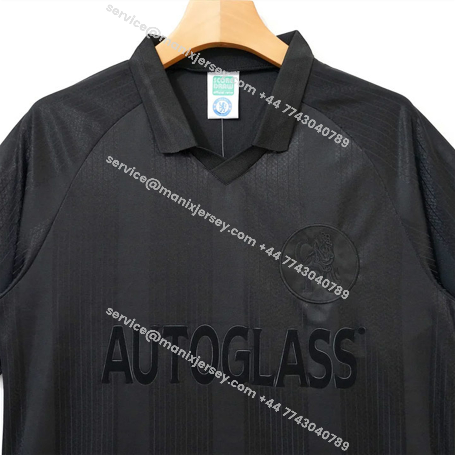 ManixJersey.com | Retro C.H.E.L.S.E.A 1998 Pure Black Special Jersey -Customize Name, Number and Patch | Worldwide Shipping