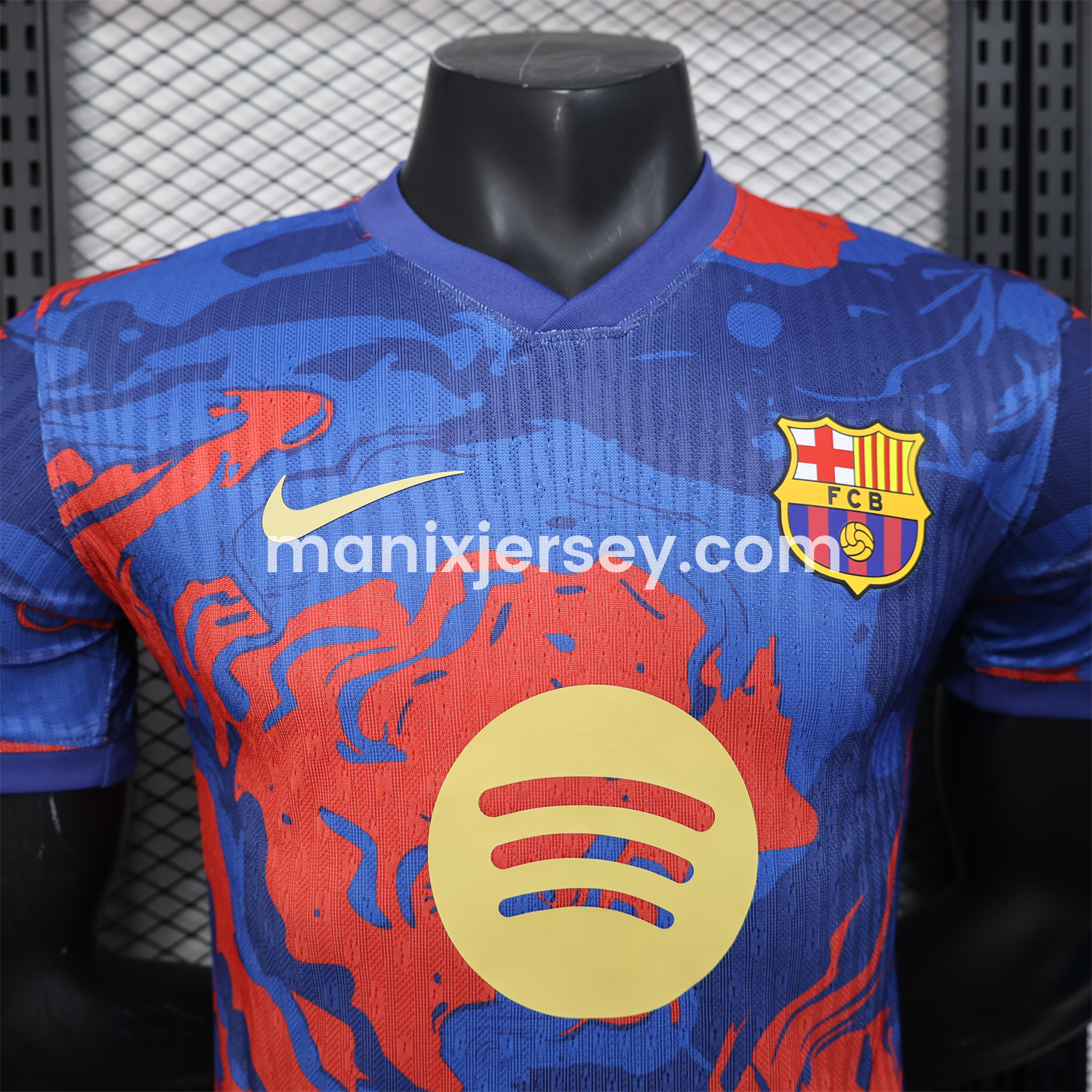 ManixJersey.com | Barcelona 25-26 Fire Dragon Special Edition Jersey - Player Version -Customize Name, Number and Patch | Worldwide Shipping