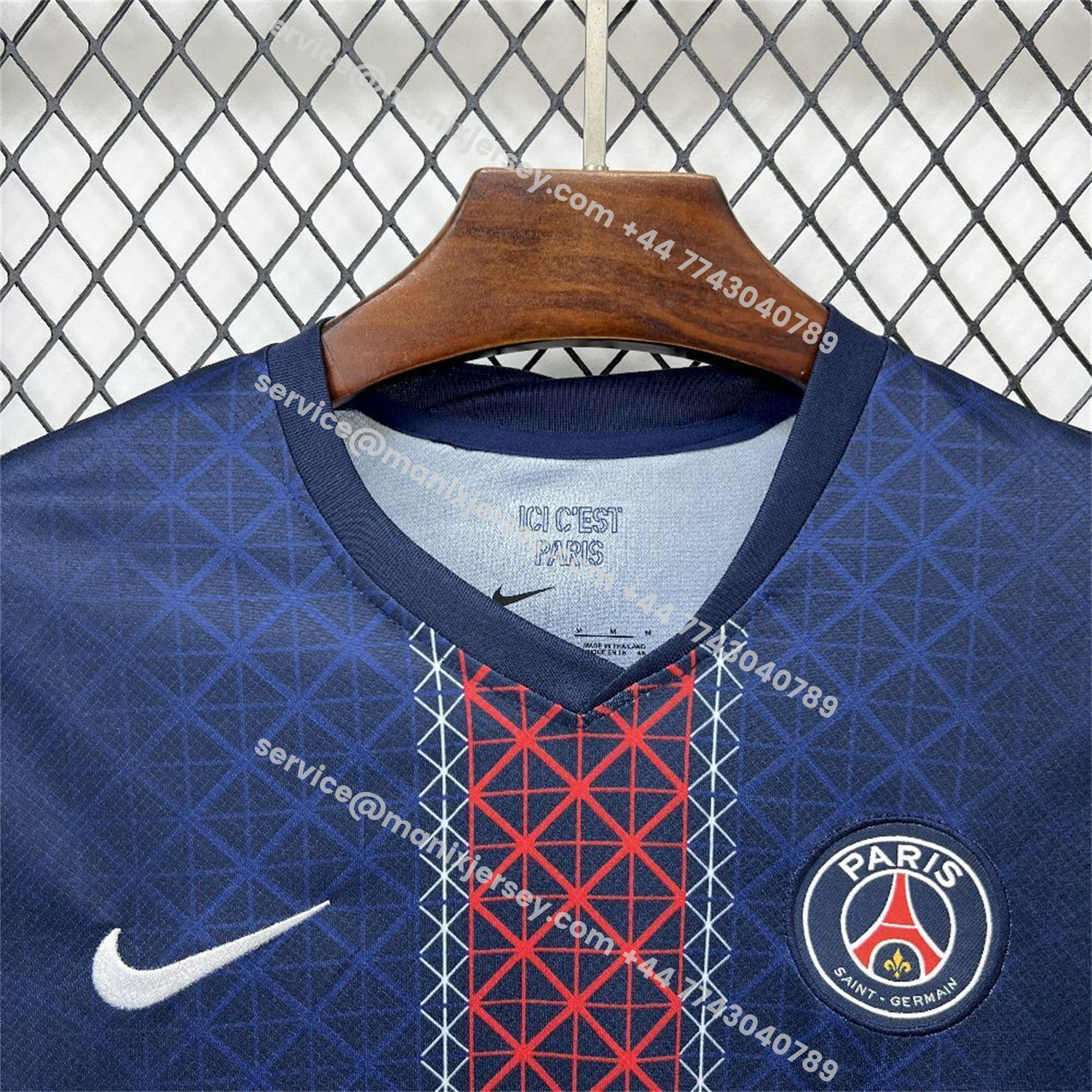 ManixJersey.com | Paris Saint-Germain PSG 25-26 Home Long Sleeves Jersey - Fans Version -Customize Name, Number and Patch | Worldwide Shipping