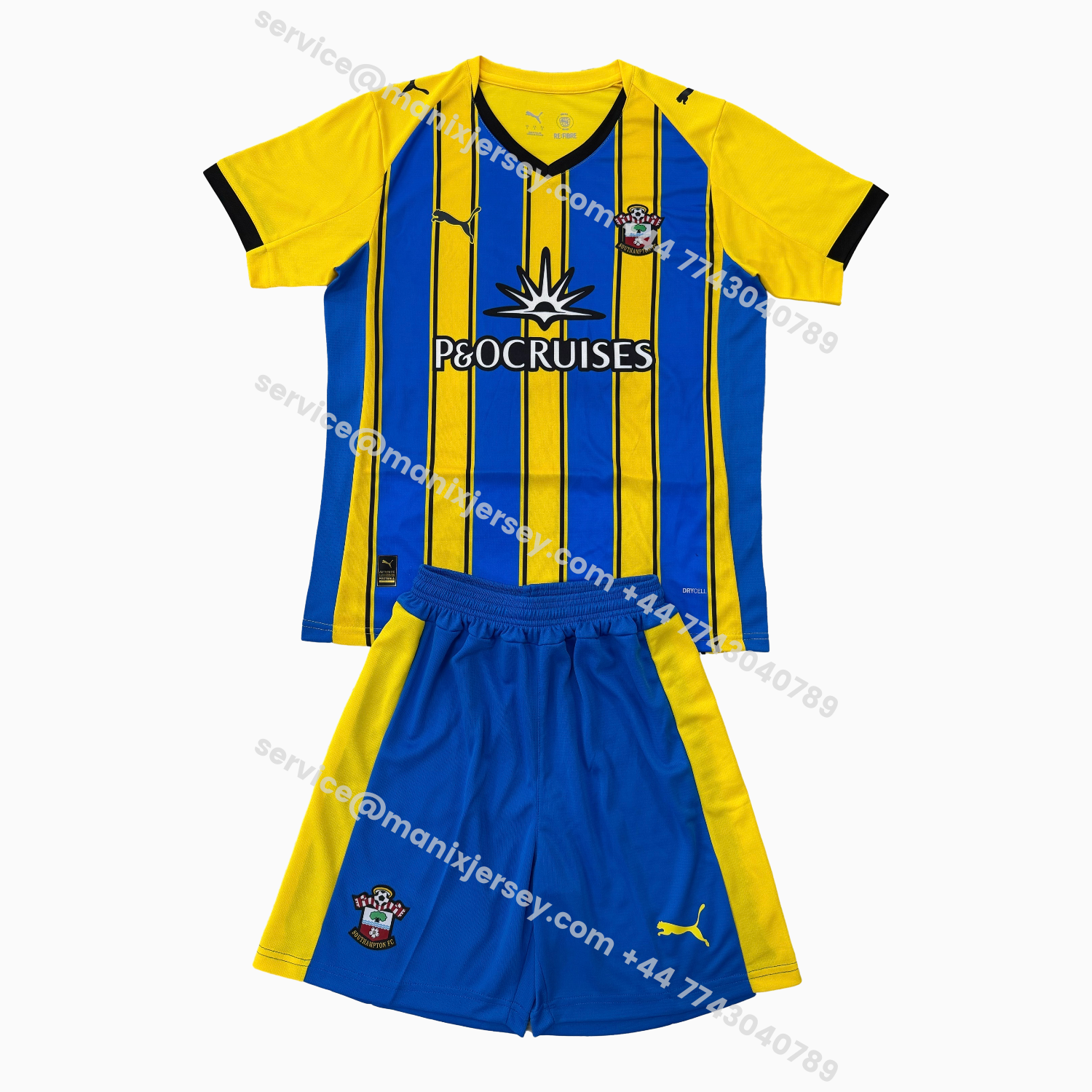 ManixJersey.com | Southampton 25-26 Away Kids Kit -Customize Name, Number and Patch | Worldwide Shipping
