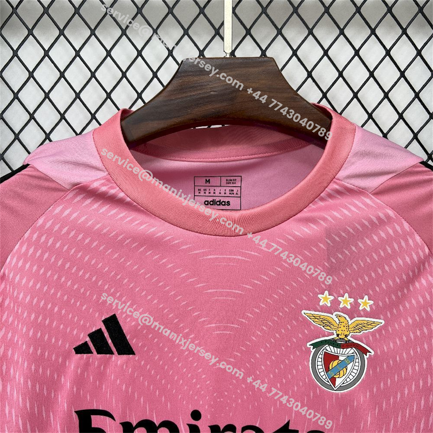 ManixJersey.com | Benfica 25-26 Pink Goalkeeper Jersey - Fans Version -Customize Name, Number and Patch | Worldwide Shipping