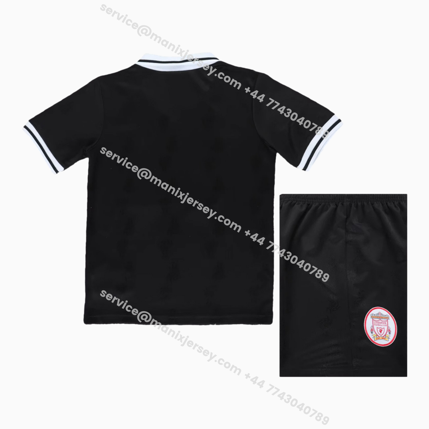 ManixJersey.com | Retro Liver.pool 1996-97 Black Special Kids Kit -Customize Name, Number and Patch | Worldwide Shipping