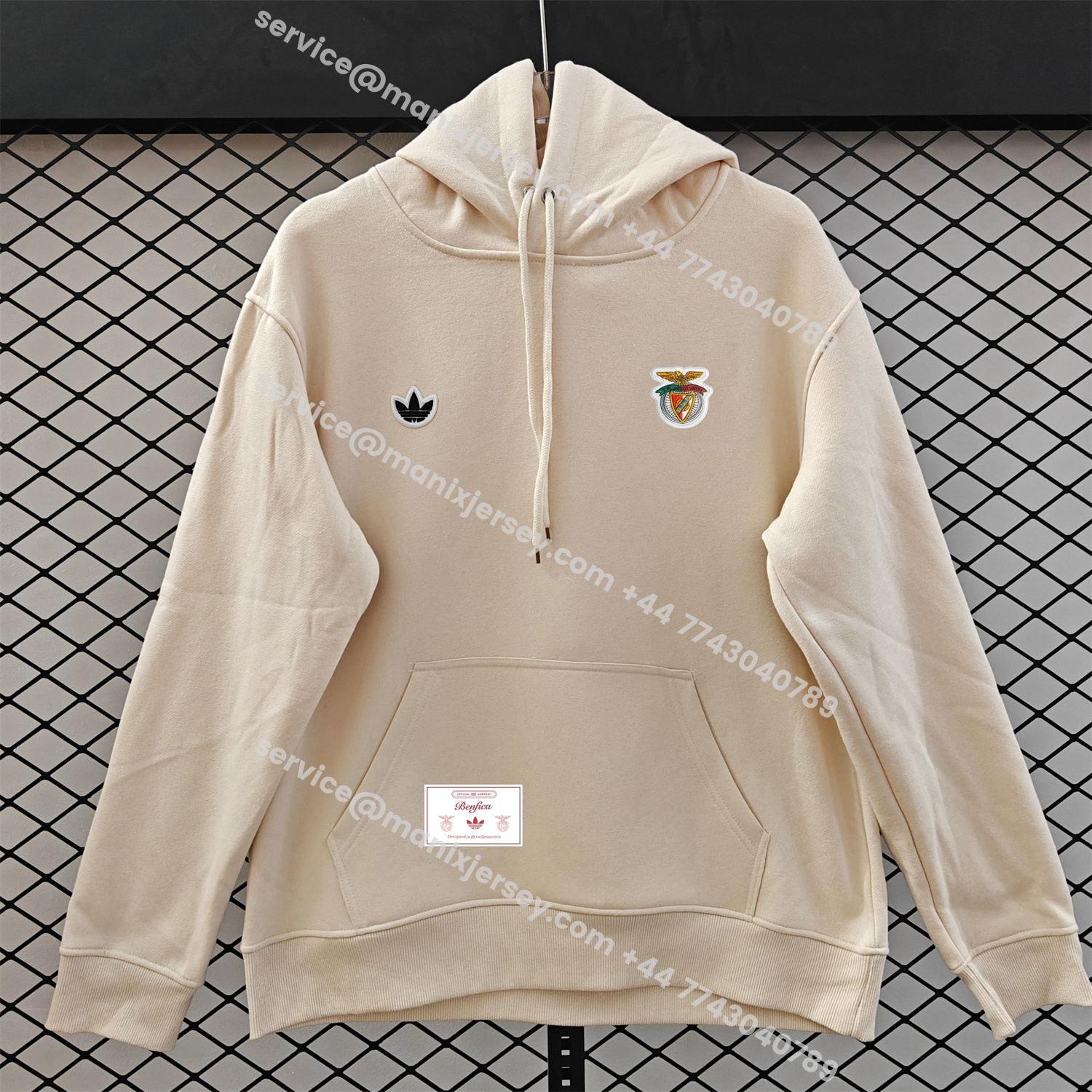 ManixJersey.com | Benfica 25-26 Originals Terrace Icon Unisex Pullover Hoodie -Customize Name, Number and Patch | Worldwide Shipping