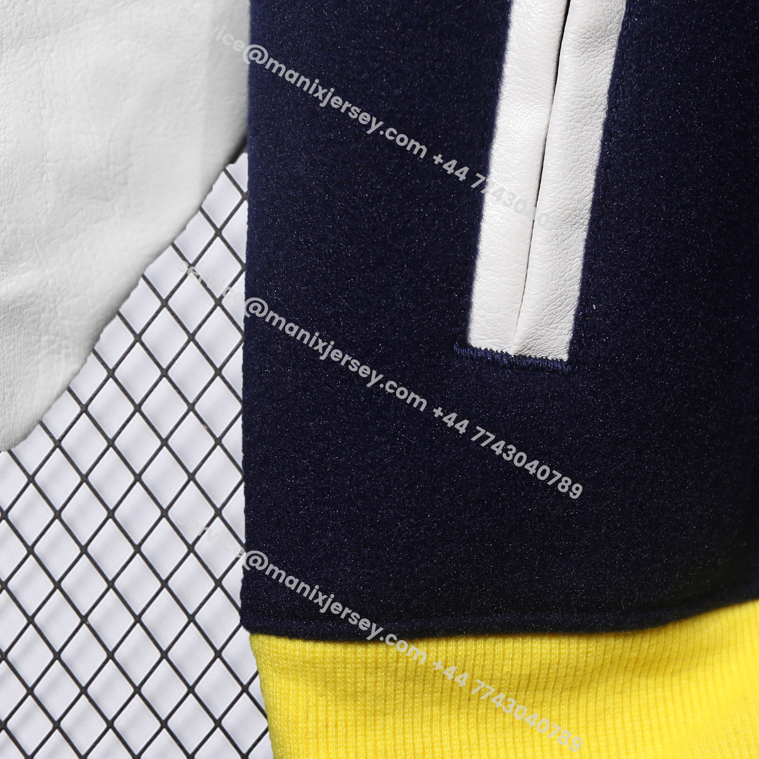 ManixJersey.com | Real Madrid 25-26 Warm Windbreaker Jacket - Dark Blue And White -Customize Name, Number and Patch | Worldwide Shipping