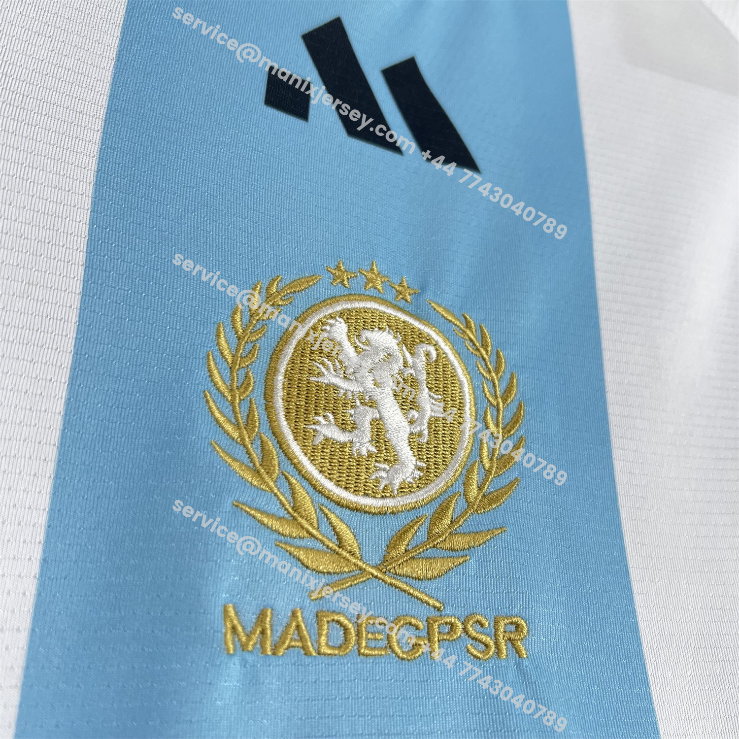 Unisex Light Blue Striped 2026 World Cup Style V-Neck Soccer Jersey - Fans Version:football jersey mysite: unitedjerseyfootball 邓江浪:football