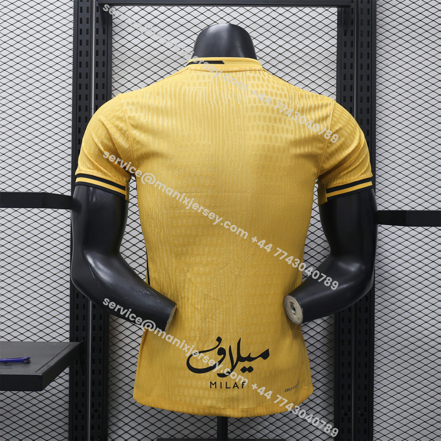 ManixJersey.com | Al Ittihad Jeddah United 25-26 Third Yellow Jersey - Player Version -Customize Name, Number and Patch | Worldwide Shipping