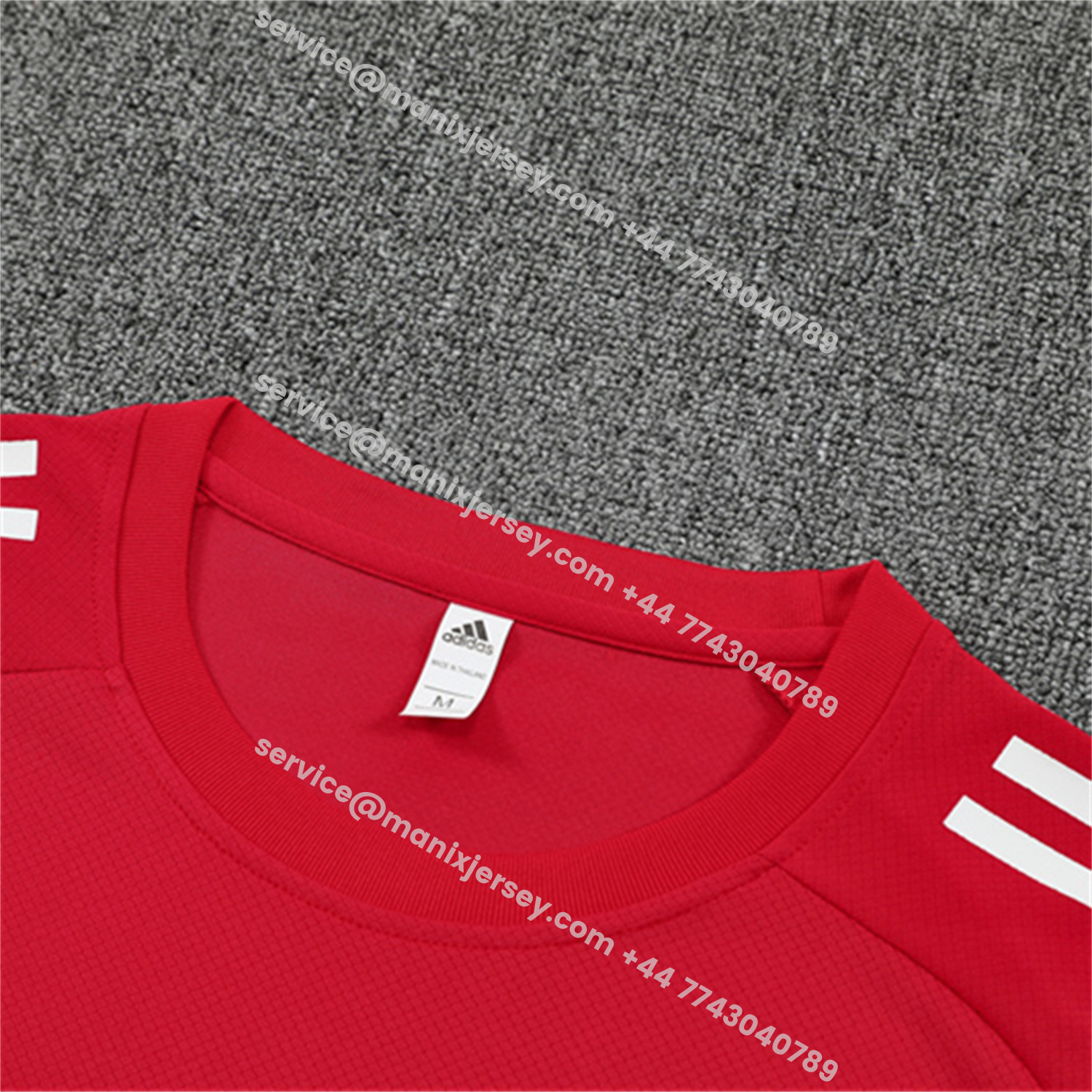 ManixJersey.com | Arsenal 25-26 Short-Sleeve Training Set - Red Top & Black Shorts -Customize Name, Number and Patch | Worldwide Shipping