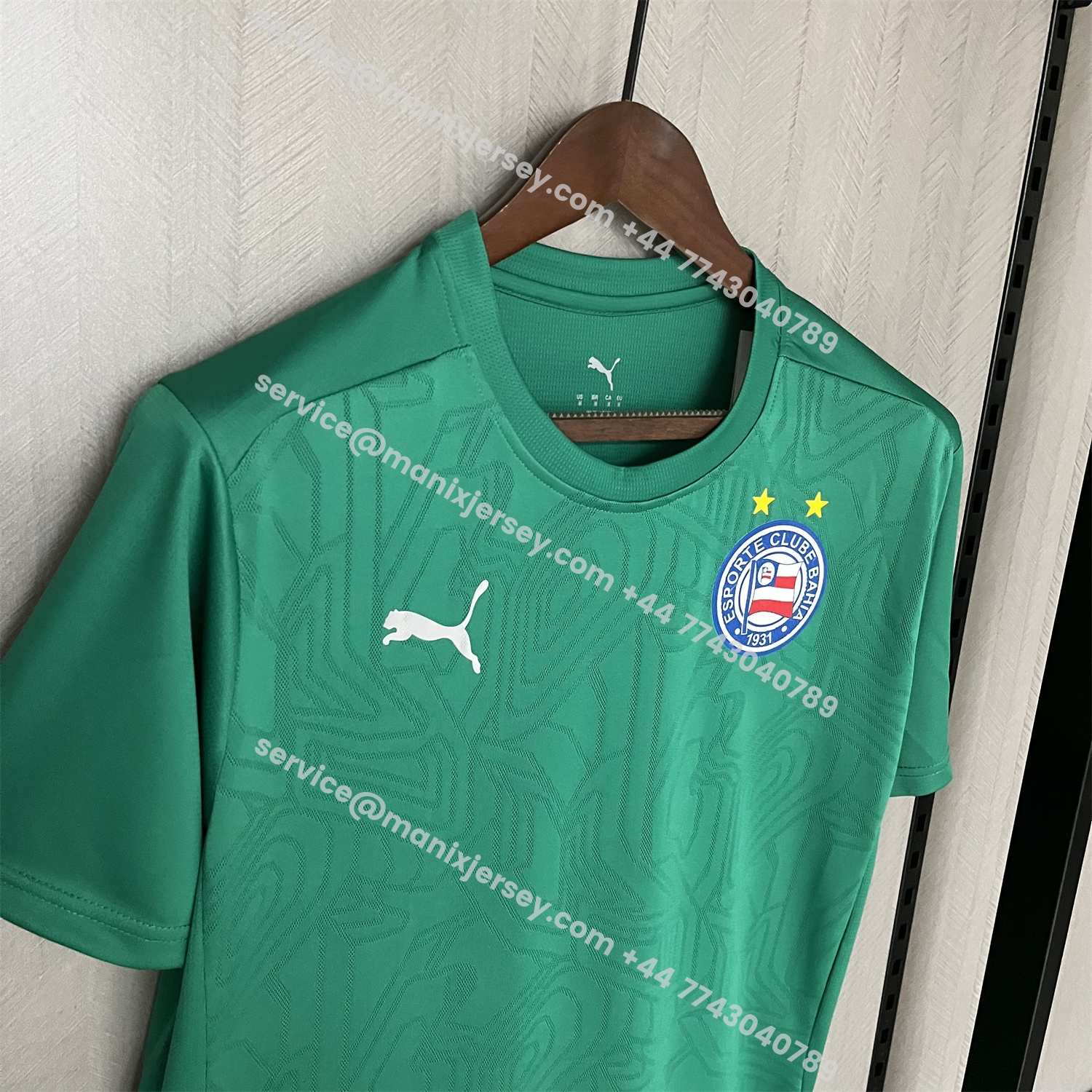 ManixJersey.com | Bahia 25-26 Green Training Jersey - Fans Version -Customize Name, Number and Patch | Worldwide Shipping
