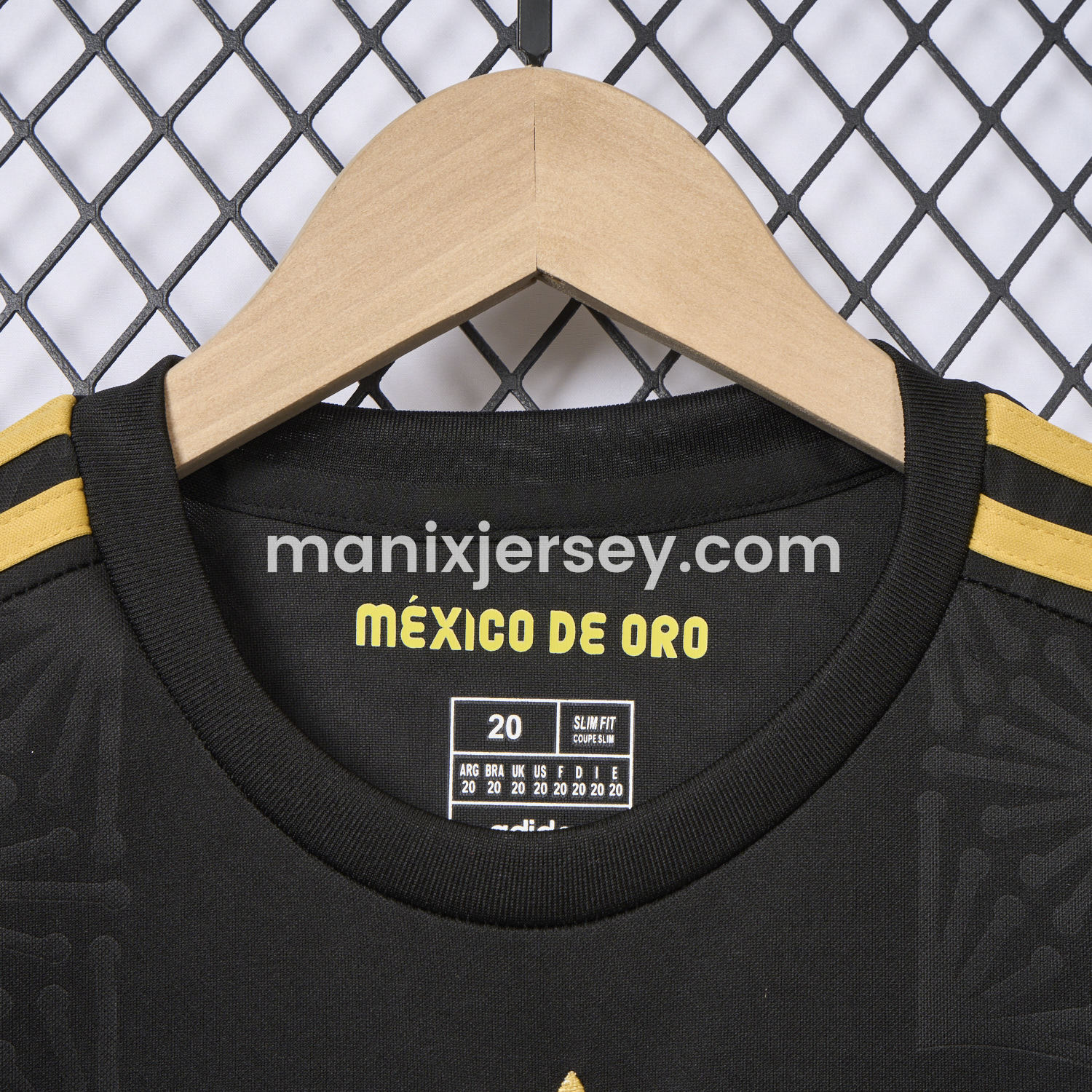 ManixJersey.com | Mexico 2025 Gold Cup Black Kids Kit -Customize Name, Number and Patch | Worldwide Shipping