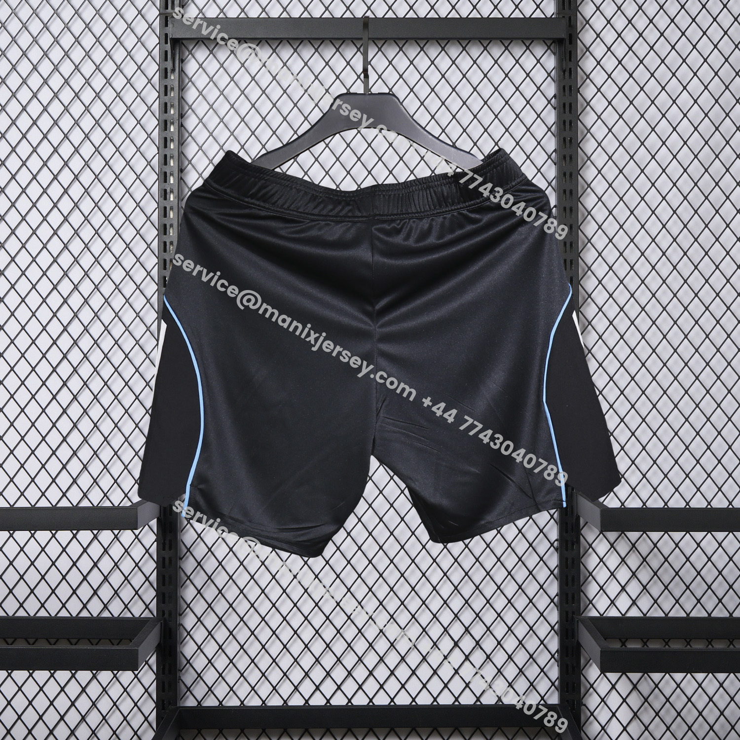 ManixJersey.com | Newcastle United 25-26 Home Black Shorts - Player Version -Customize Name, Number and Patch | Worldwide Shipping