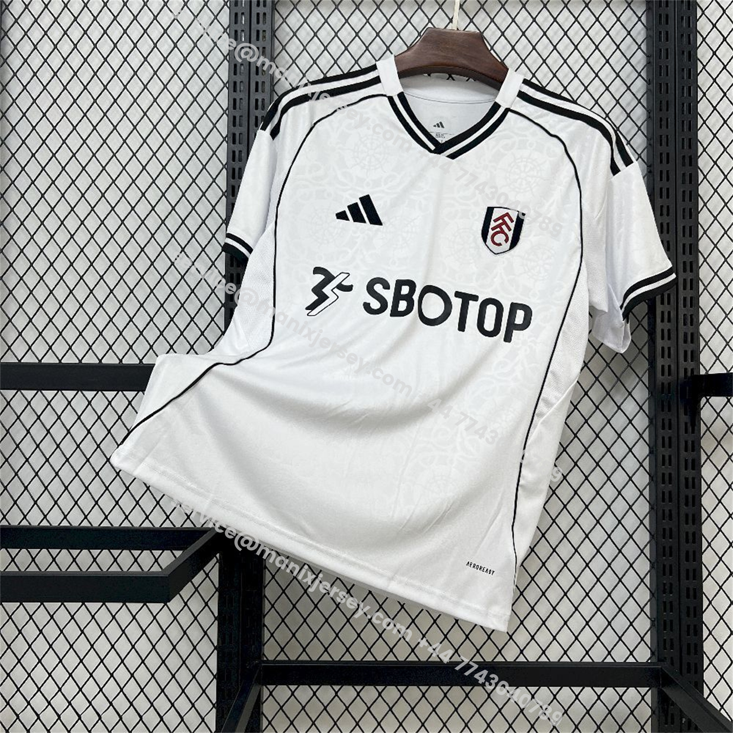 ManixJersey.com | Fulham 25-26 Home White Jersey - Fans Version -Customize Name, Number and Patch | Worldwide Shipping