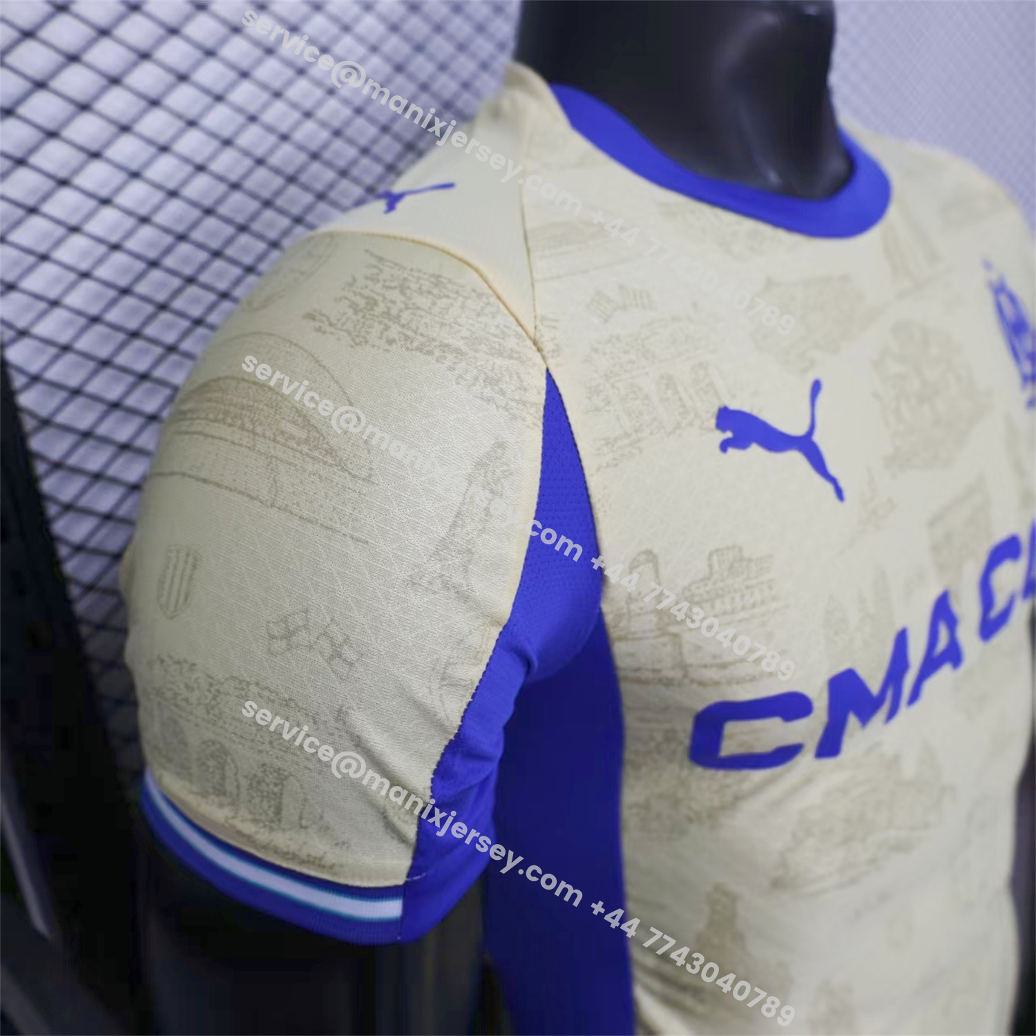 ManixJersey.com | Marseille 25-26 Fourth Jersey -Player Version -Customize Name, Number and Patch | Worldwide Shipping